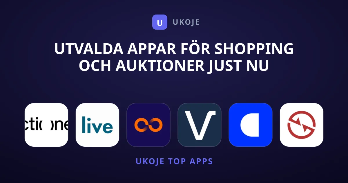 Utvalda Appar För Shopping Och Auktioner Just Nu